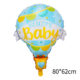 Variation picture for Welcome baby hot air balloon blue